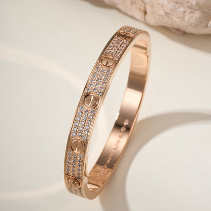 [sparkle Jewelery]LOVE BRACELET 6.1MM DIAMOND-PAVED