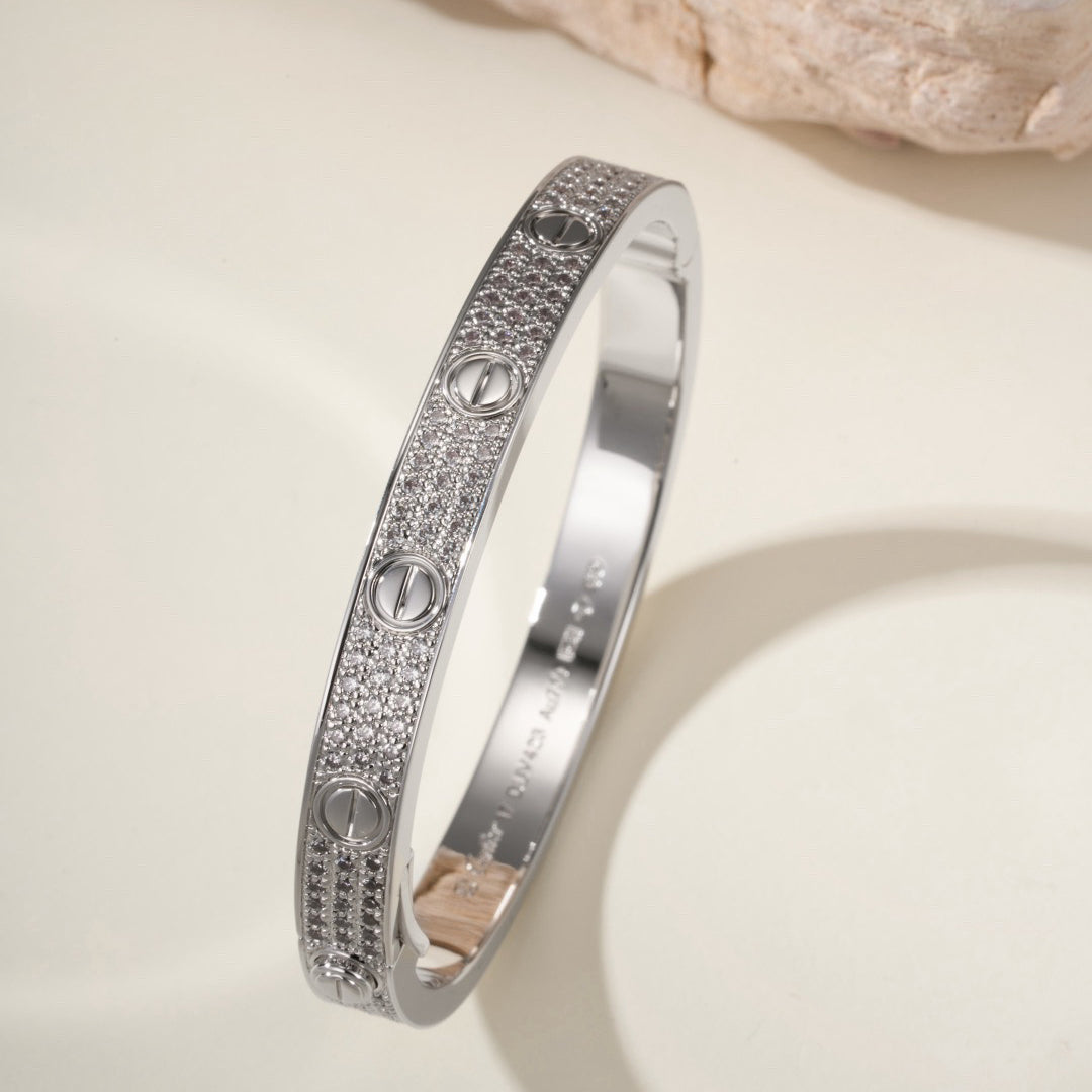 [sparkle Jewelery]LOVE BRACELET 6.1MM DIAMOND-PAVED