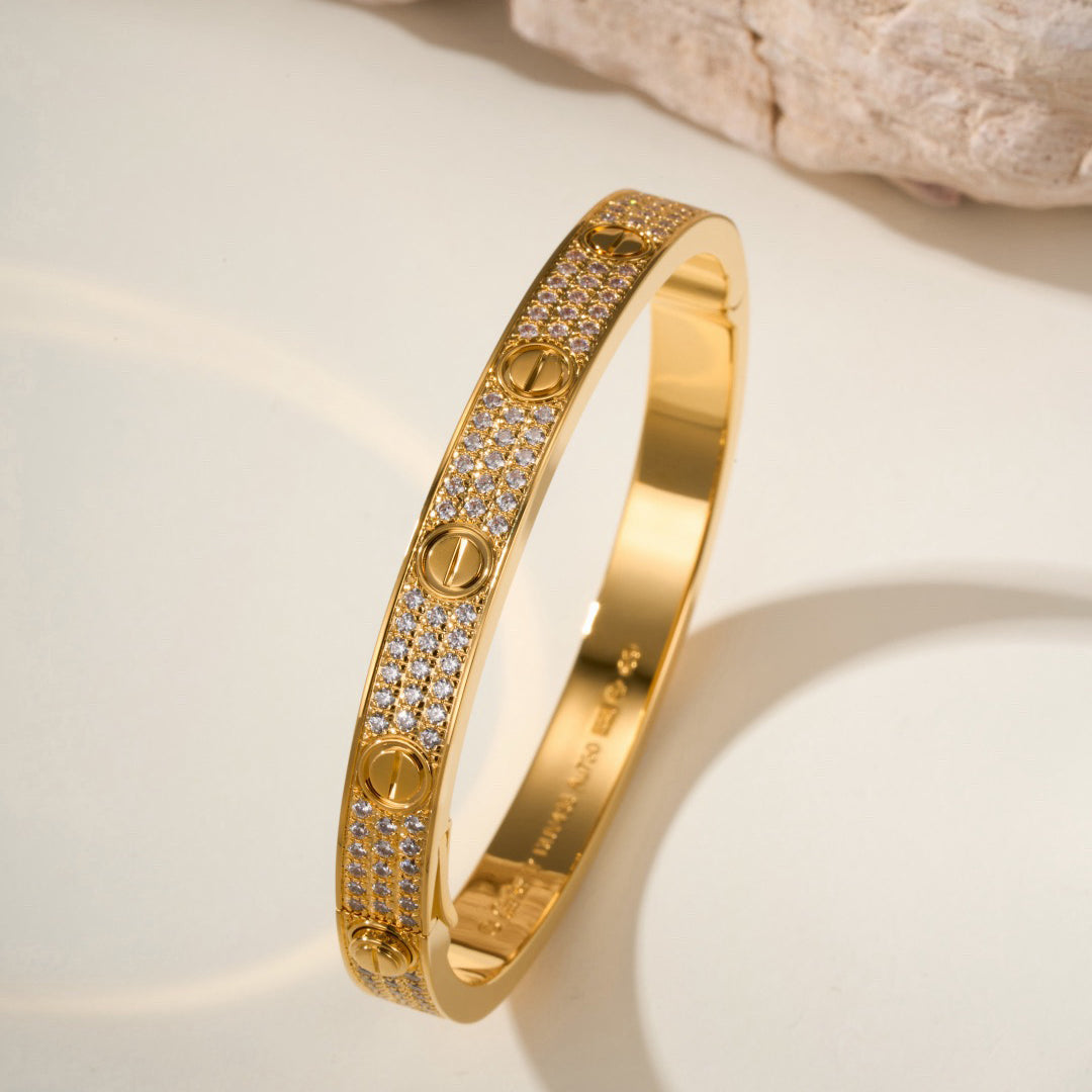 [sparkle Jewelery]LOVE BRACELET 6.1MM DIAMOND-PAVED