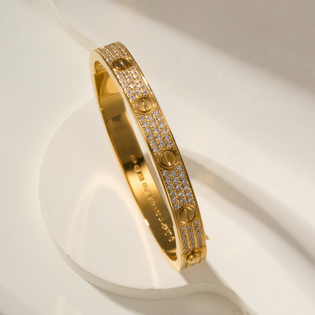 [sparkle Jewelery]LOVE BRACELET 6.1MM DIAMOND-PAVED