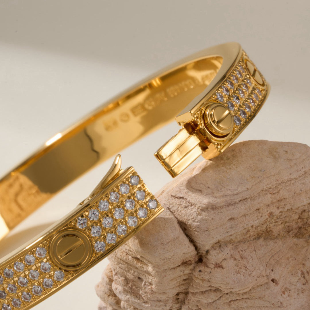 [sparkle Jewelery]LOVE BRACELET 6.1MM DIAMOND-PAVED