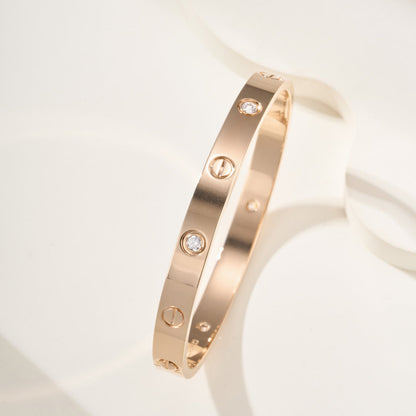 [sparkle Jewelery]LOVE BRACELET 6.1MM 4 DIAMONDS