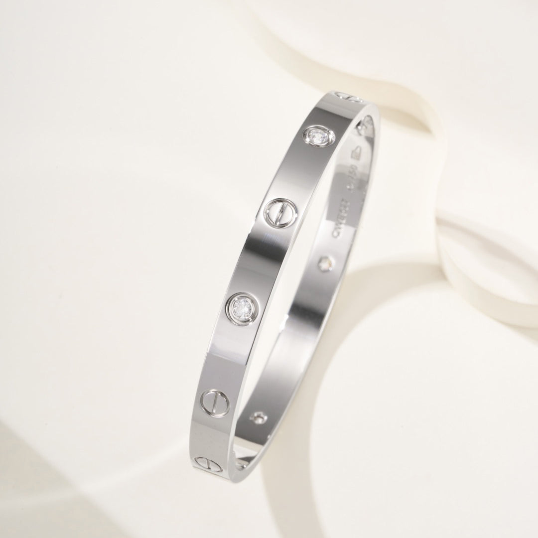 [sparkle Jewelery]LOVE BRACELET 6.1MM 4 DIAMONDS