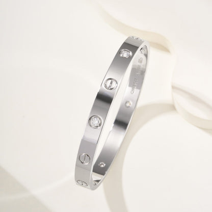 [sparkle Jewelery]LOVE BRACELET 6.1MM 4 DIAMONDS