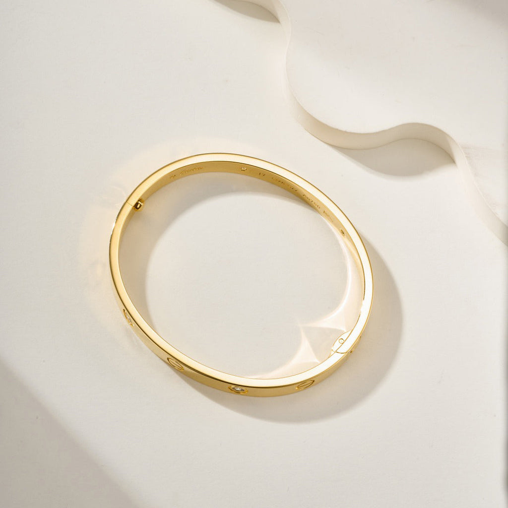 [sparkle Jewelery]LOVE BRACELET 6.1MM 4 DIAMONDS