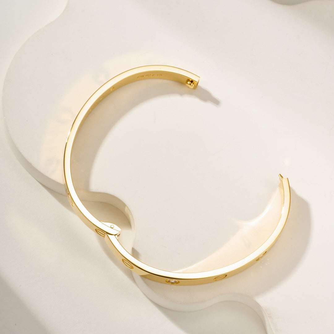 [sparkle Jewelery]LOVE BRACELET 6.1MM 4 DIAMONDS