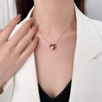 [sparkle Jewelry ]LUCKY  CARNELIANS LADYBUG NECKLACE