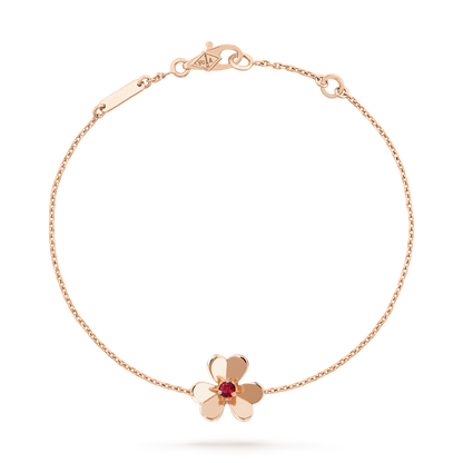 [sparkle Jewelry ]FRIVOLE GOLD FLOWER PINK MALACHITE BRACELET