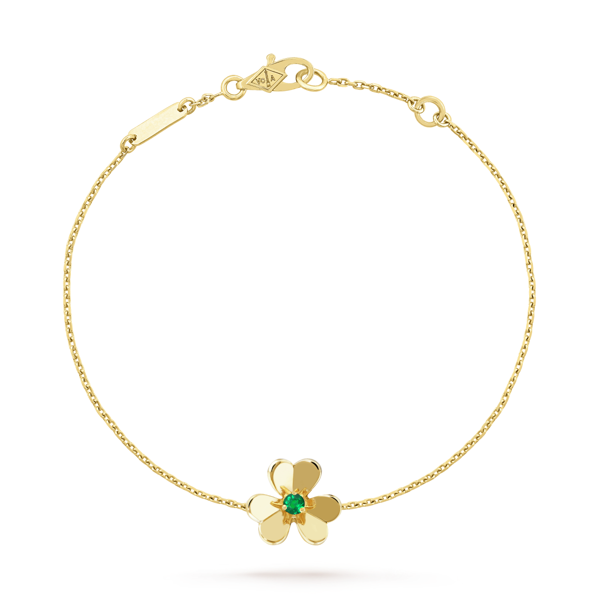 [sparkle Jewelry ]FRIVOLE GOLD FLOWER PINK MALACHITE BRACELET