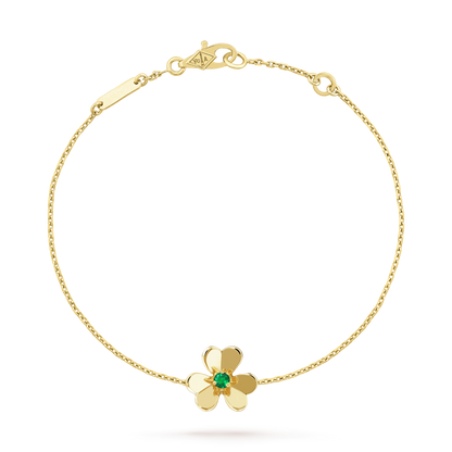[sparkle Jewelry ]FRIVOLE GOLD FLOWER PINK MALACHITE BRACELET