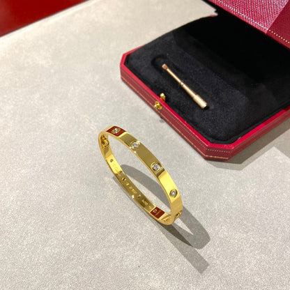 [Sparkle]KLASSISCHER 6.1MM LOVE ARMREIF - 10-DIAMANTEN