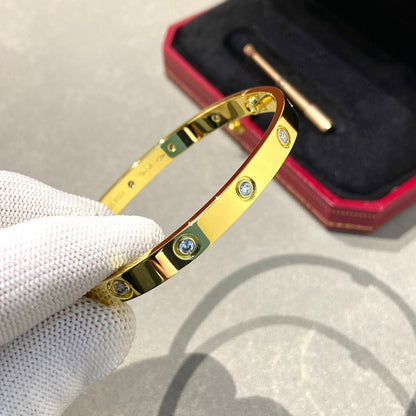 [Sparkle]KLASSISCHER 6.1MM LOVE ARMREIF - 10-DIAMANTEN