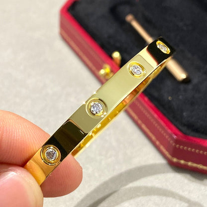 [Sparkle]KLASSISCHER 6.1MM LOVE ARMREIF - 10-DIAMANTEN