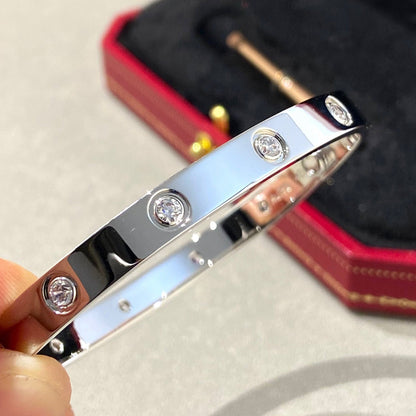 [Sparkle]KLASSISCHER 6.1MM LOVE ARMREIF - 10-DIAMANTEN