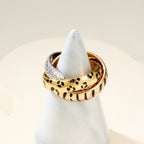 [sparkle Jewelery]TRINITY  RING LEOPARD PRINT