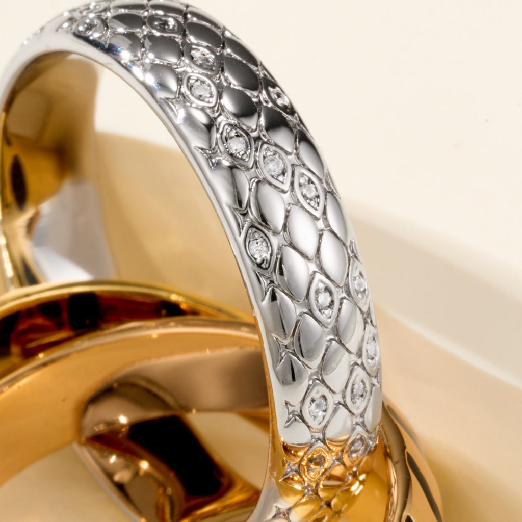 [sparkle Jewelery]TRINITY  RING LEOPARD PRINT