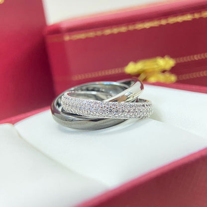[sparkle Jewelery]TRINITY 3.2MM RING BLACK CERAMIC
