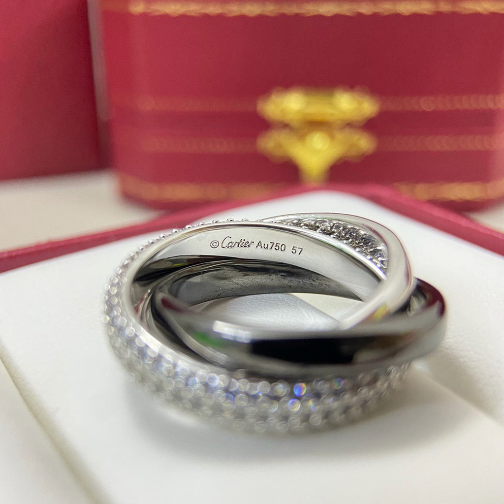 [sparkle Jewelery]TRINITY 3.2MM RING BLACK CERAMIC