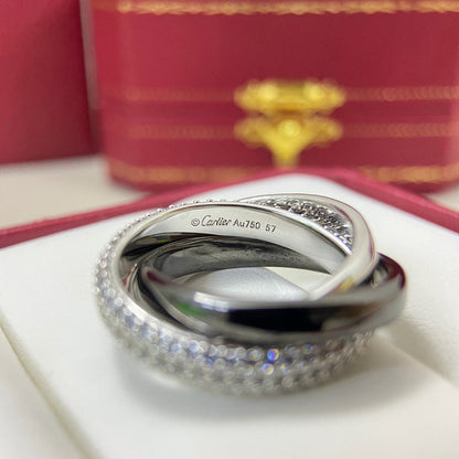 [sparkle Jewelery]TRINITY 3.2MM RING BLACK CERAMIC