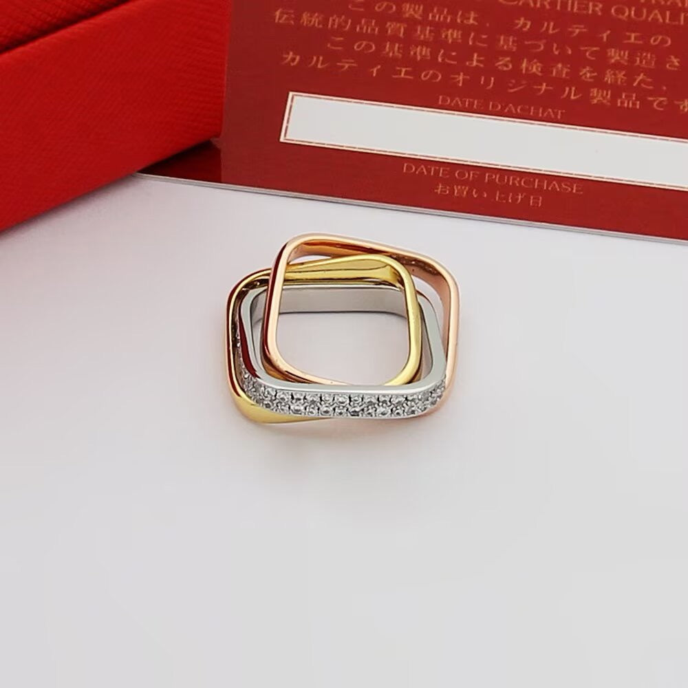 [sparkle Jewelery]TRINITY 3.5MM CUSHION RING COLLECTION