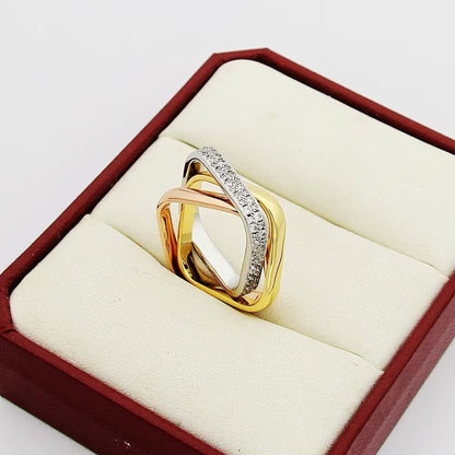 [sparkle Jewelery]TRINITY 3.5MM CUSHION RING COLLECTION