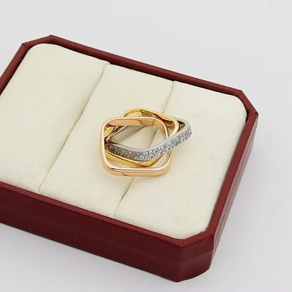 [sparkle Jewelery]TRINITY 3.5MM CUSHION RING COLLECTION