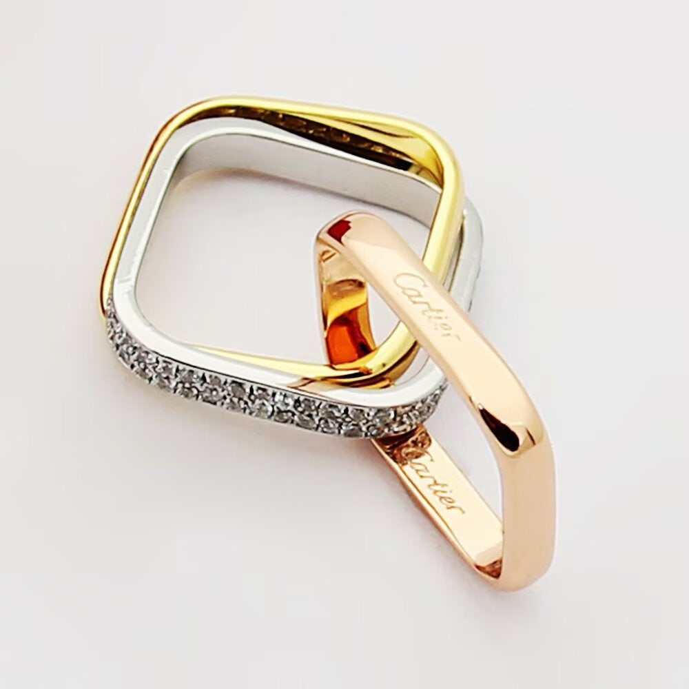 [sparkle Jewelery]TRINITY 3.5MM CUSHION RING COLLECTION