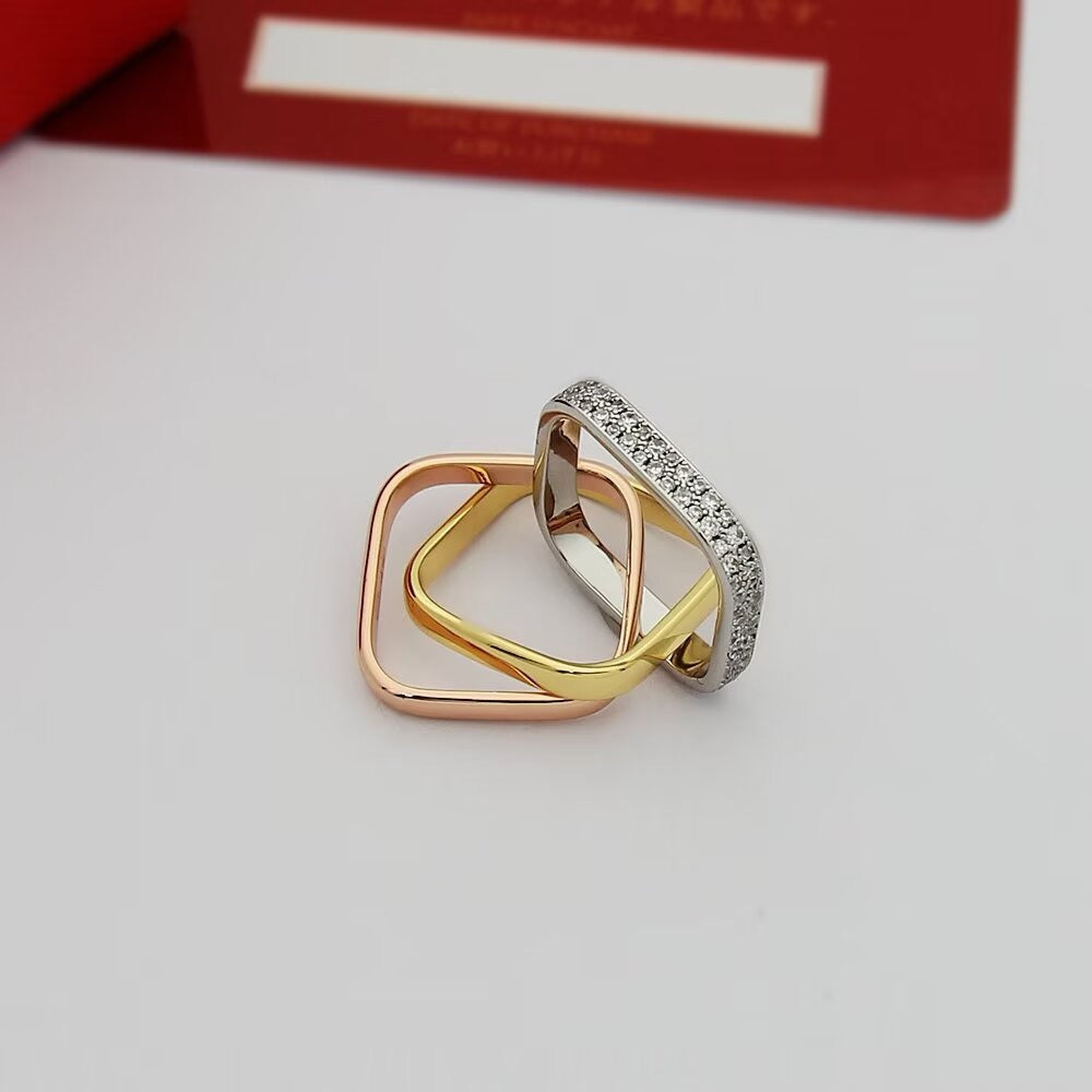 [sparkle Jewelery]TRINITY 3.5MM CUSHION RING COLLECTION