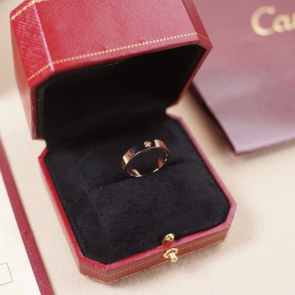 [sparkle Jewelery]LOVE 4MM 1 DIAMOND RING