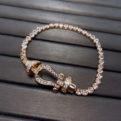 [sparkle Jewelry ]FORCE  HORSESHOE  DIAMOND TENNIS BRACELET