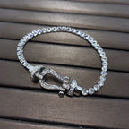 [sparkle Jewelry ]FORCE  HORSESHOE  DIAMOND TENNIS BRACELET