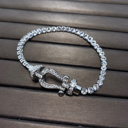 [sparkle Jewelry ]FORCE  HORSESHOE  DIAMOND TENNIS BRACELET