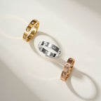 [sparkle Jewelery]LOVE 4MM 8 DIAMOND RING