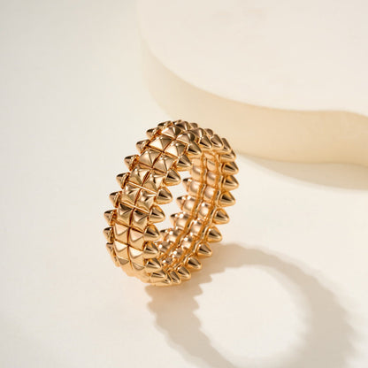 [sparkle Jewelery]CLASH 9.2MM DOUBLE ROW RING