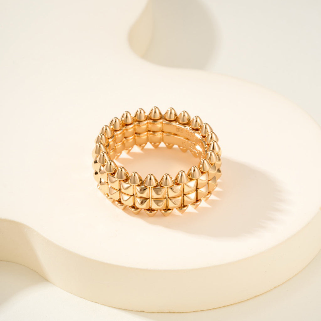[sparkle Jewelery]CLASH 9.2MM DOUBLE ROW RING