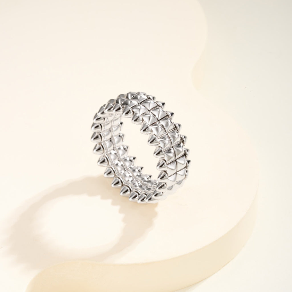 [sparkle Jewelery]CLASH 9.2MM DOUBLE ROW RING
