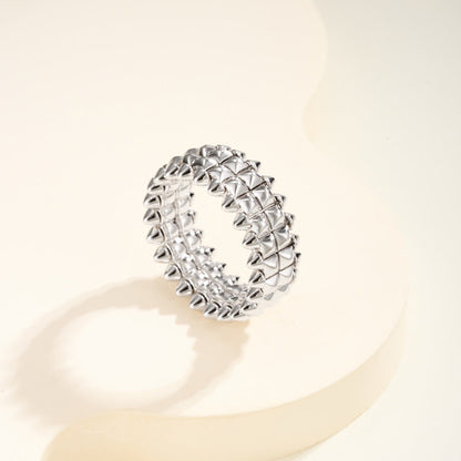 [sparkle Jewelery]CLASH 9.2MM DOUBLE ROW RING