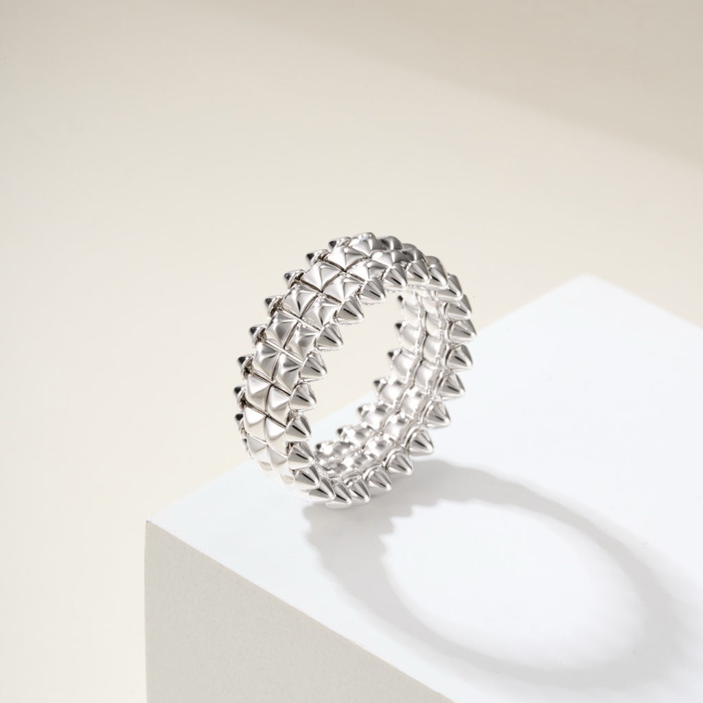 [sparkle Jewelery]CLASH 9.2MM DOUBLE ROW RING