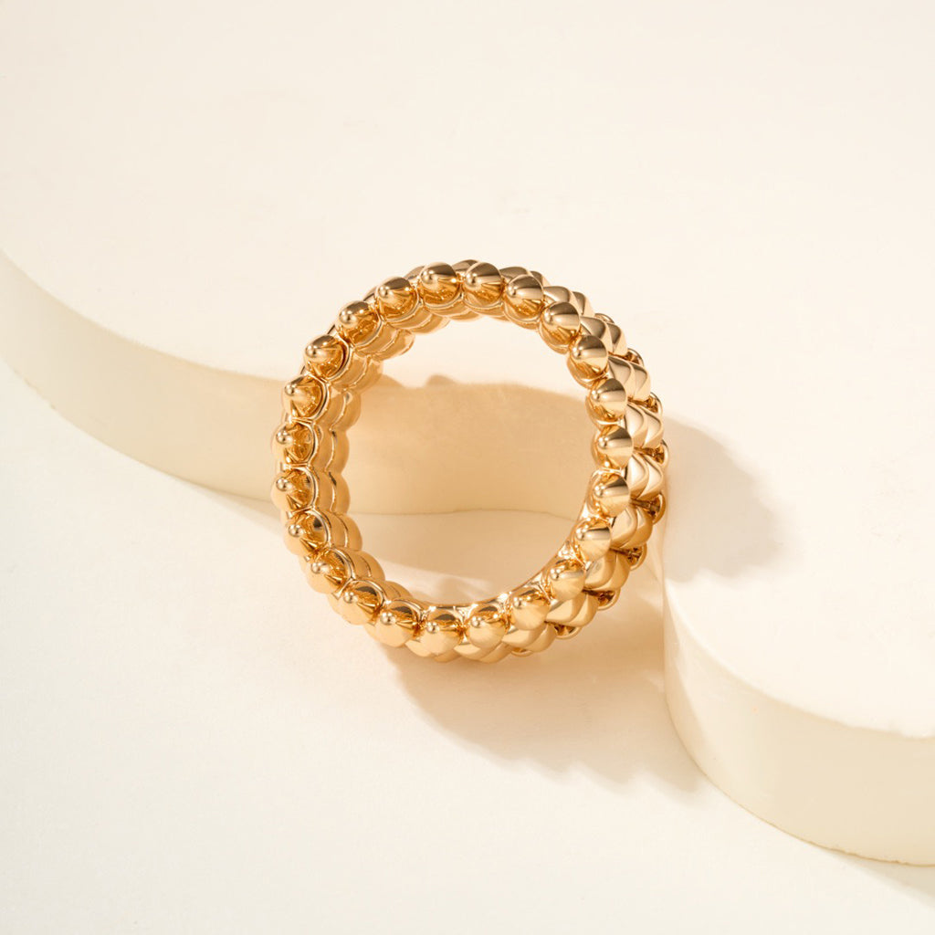 [sparkle Jewelery]CLASH 9.2MM DOUBLE ROW RING