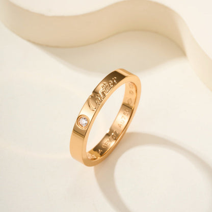 [sparkle Jewelery]LOVE RING 4MM 1 DIAMOND