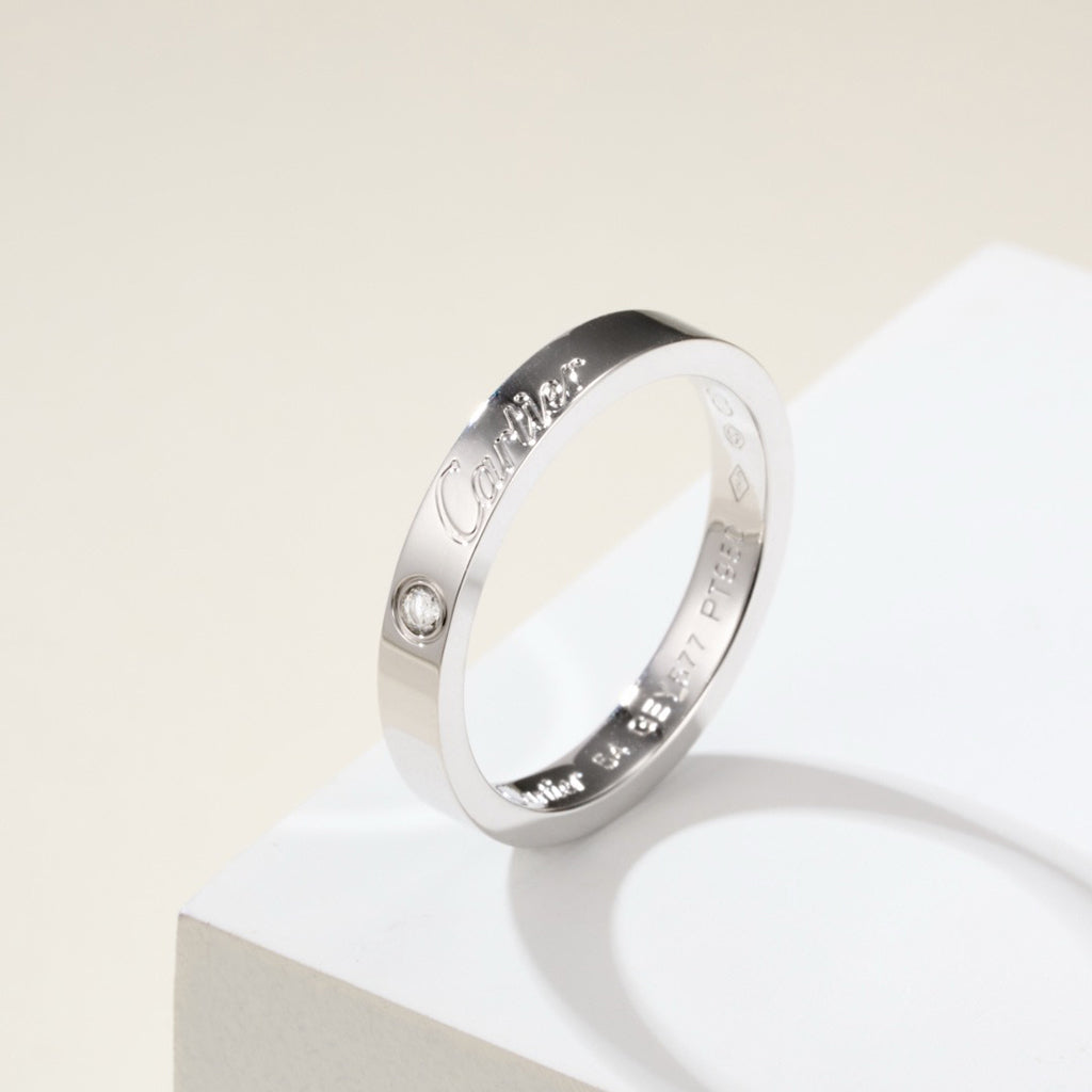 [sparkle Jewelery]LOVE RING 4MM 1 DIAMOND