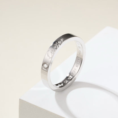 [sparkle Jewelery]LOVE RING 4MM 1 DIAMOND