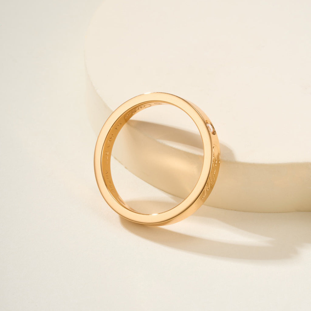 [sparkle Jewelery]LOVE RING 4MM 1 DIAMOND
