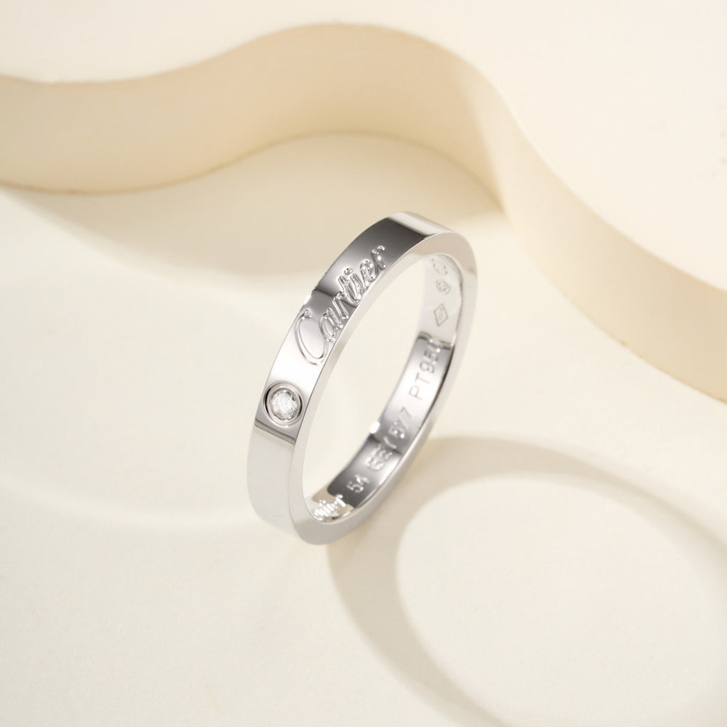 [sparkle Jewelery]LOVE RING 4MM 1 DIAMOND