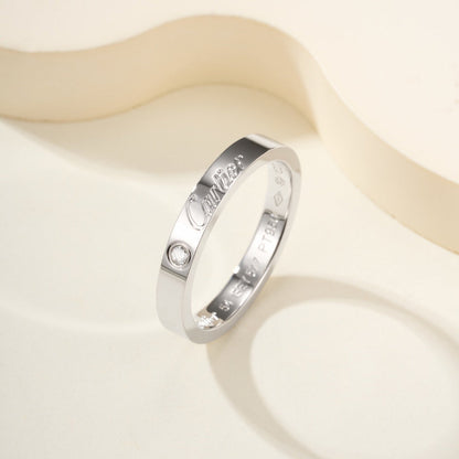 [sparkle Jewelery]LOVE RING 4MM 1 DIAMOND