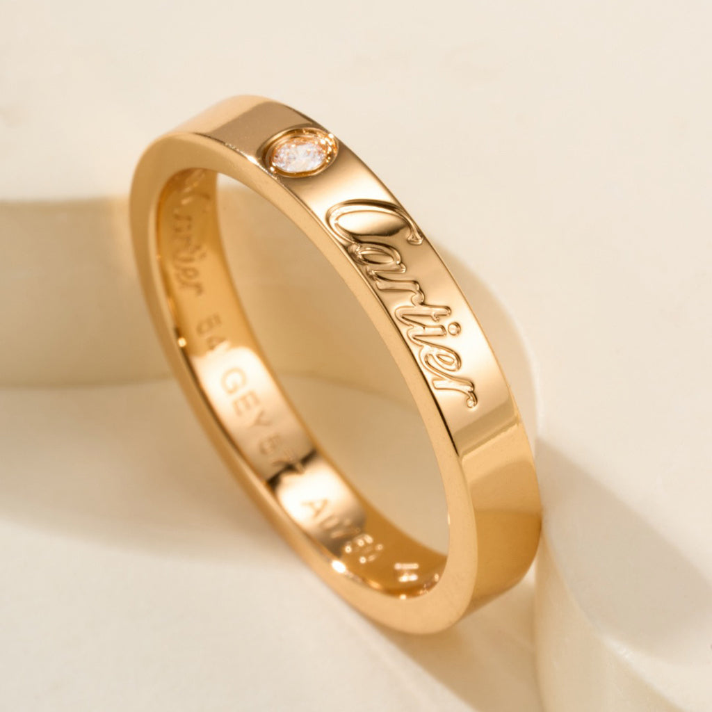 [sparkle Jewelery]LOVE RING 4MM 1 DIAMOND