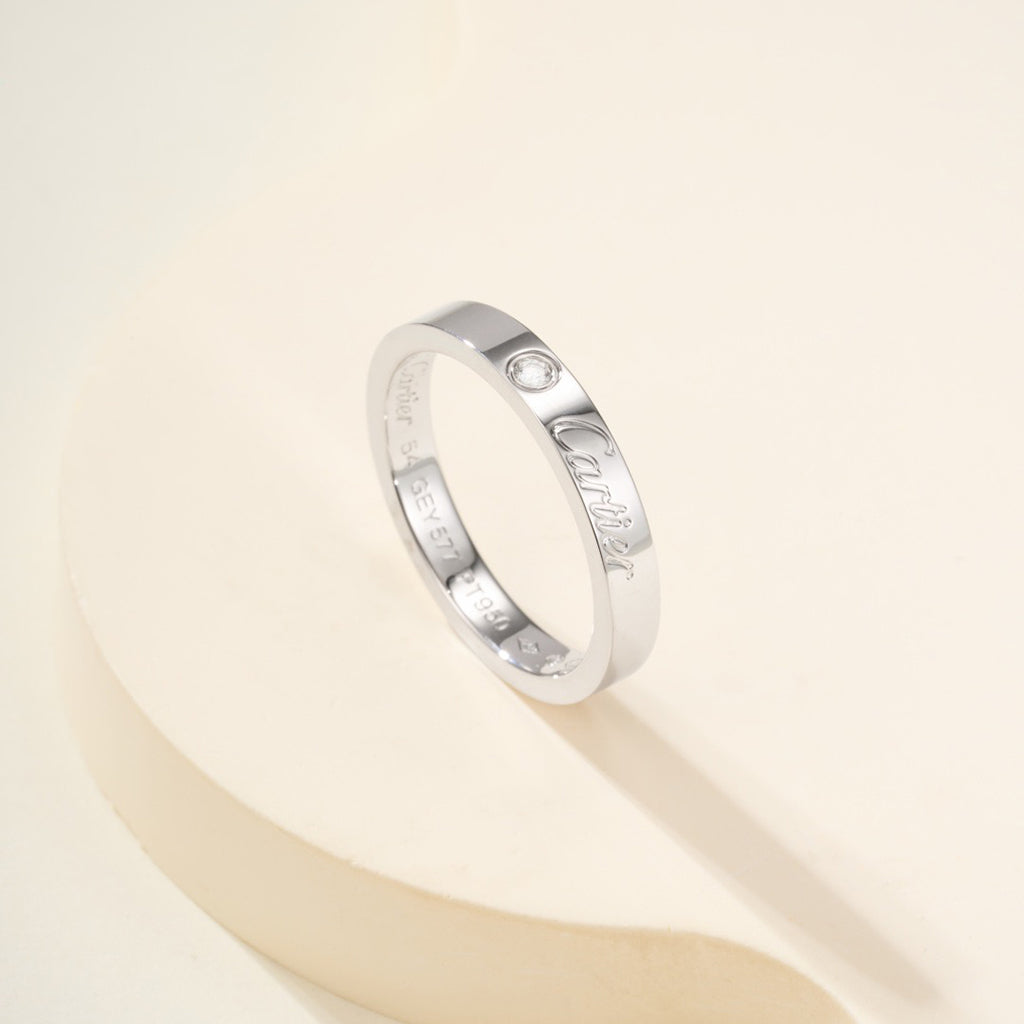 [sparkle Jewelery]LOVE RING 4MM 1 DIAMOND