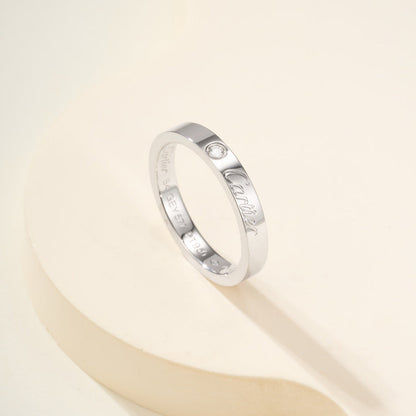 [sparkle Jewelery]LOVE RING 4MM 1 DIAMOND