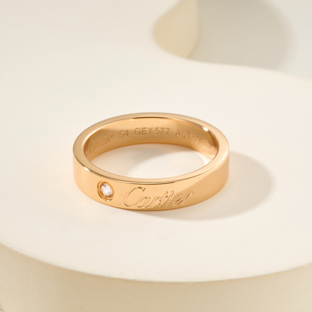 [sparkle Jewelery]LOVE RING 4MM 1 DIAMOND