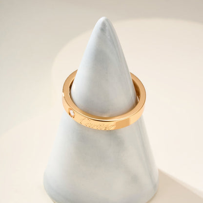[sparkle Jewelery]LOVE RING 4MM 1 DIAMOND